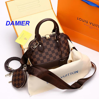 TAS WANITA IMPORT BATAM TERBARU HANDBAG CEWEK KULIT FASHION MURAH VP4628LV# SET 2 IN 1 SEMI PREMIUM