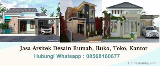 Desain dan  Denah Rumah  Modern Minimalis  Ukuran 8 x 8 M lengkap dengan RAB  nya  Homeshabby com 