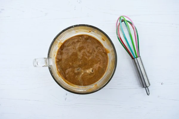 GINGERBREAD MUG CAKE - STEP 8 - MIX (mixed batter in mug)