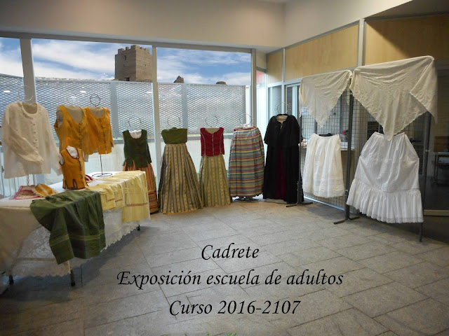 Exposición de costura en Cadrete 2017