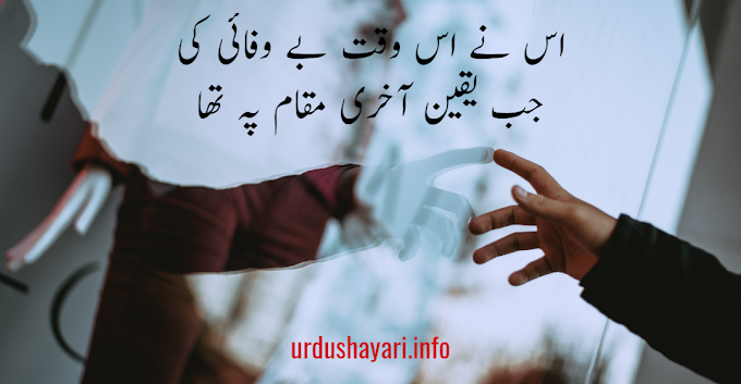 Bewafa Shayari In Urdu