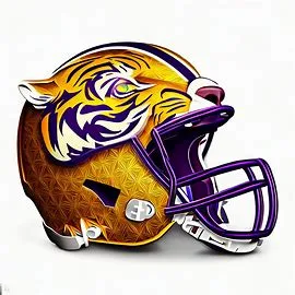 LSU Tigers Concept Football Helmets and Art.