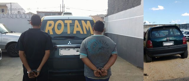 Rotam recupera carro roubado no Ana Terra em Colombo