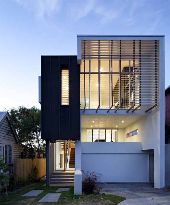 20 desain bangunan rumah tinggal modern di lahan sempit 02