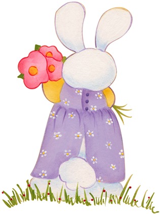 imagens decoupage clipart figura decoupage  Bunny03