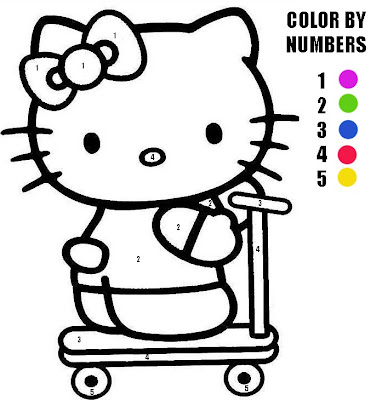  Kitty Coloring Sheets on Here Is A Hello Kitty Color By Numbers Activity Sheet That We Hope You