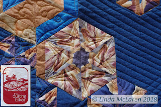 Modern Mini swap quilt echo triangle quilting