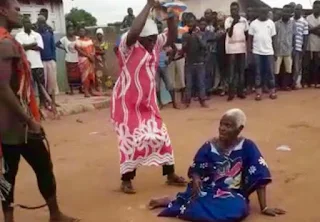 Torture of accused witch Akuah Denteh