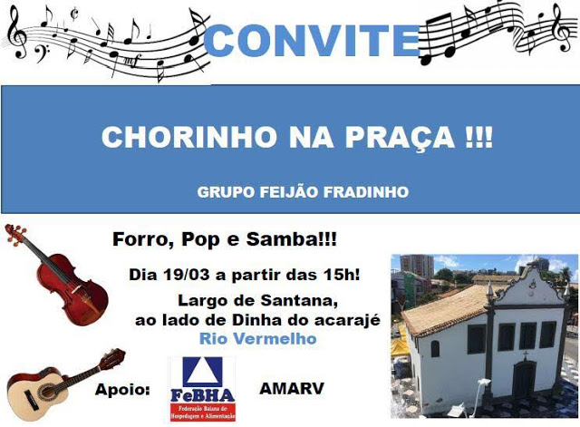 Hoje é dia de Chorinho na Praça