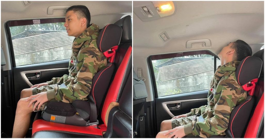 Photos of 11-year-old kid on booster seat go viral