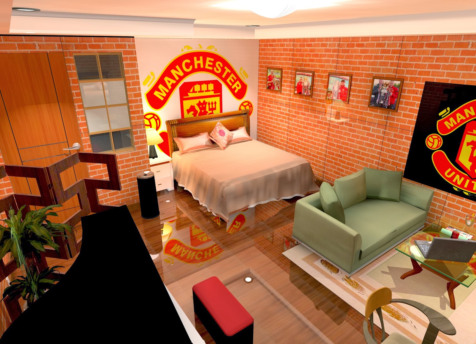 Desain Kamar  Tidur  Manchester United Kumpulan Desain Rumah