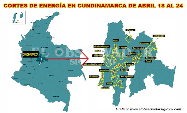 Codensa continúa intervención en redes de energía para lo que anuncia nuevos cortes en el servicio