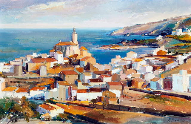 Rafael Duran Benet, Painting of Cadaqués, Cadaqués en Pintura, Cadaqués Pintada, Vistas de Cadaqués, Paisajes de Cadaqués, Costas de Cadaqués, Pueblo de Cadaqués, Marina de Cadaqués, Puerto de Cadaqués 