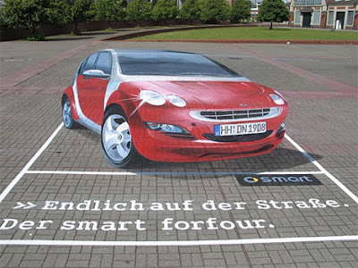 Graffiti Chalk 3D Sport Car Design