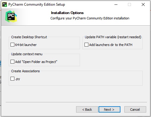 Pycharm installation 3