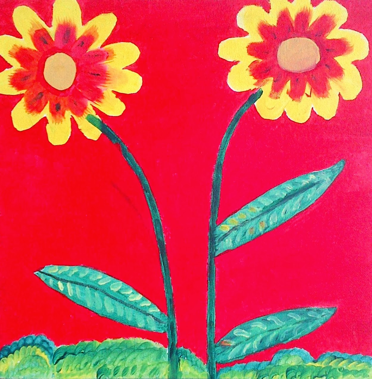 Gambar Kolase Bunga Matahari