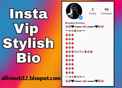 Instagram VIP Account Stylish Text || Bio Stylish For Instagram