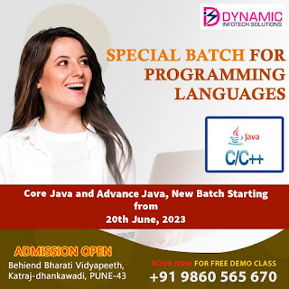  Java Language Classes in Bharati Vidyapeeth Pune - Dynamic Classes - 9860565670