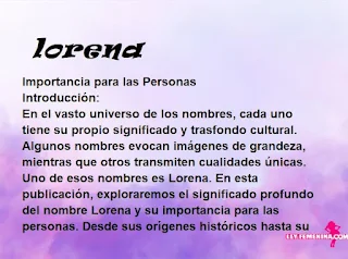 significado del nombre lorena