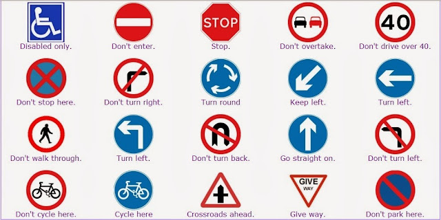 traffic sign  and symbol meaning Rambu rambu Lalu Lintas 