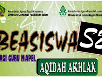 Juknis Pendaftaran Beasiswa S2 Aqidah Akhlaq Tahun 2019
