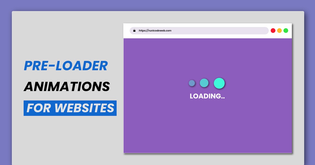 Preloader For Website Pure Css | HTML And CSS | RUSTCODE image.