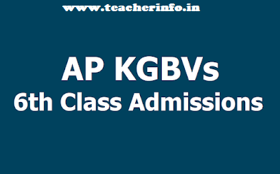  AP KGBV 6th class admissions 2022-2023