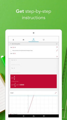 برنامج حل مسائل الرياضيات فوتو ماث Photomath للاندرويد والايفون