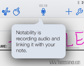 iPad Apps: Record an audio response on any document in Notability.