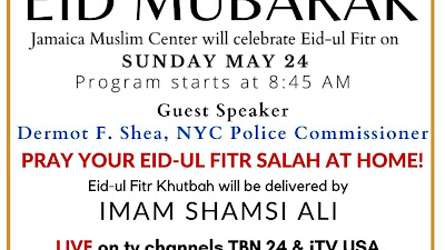Imam Shamsi Ali Pimpin Salat Idul Fitri Virtual: Eid Mubarak, Taqabbal Allahu Minna wa Minkum! 