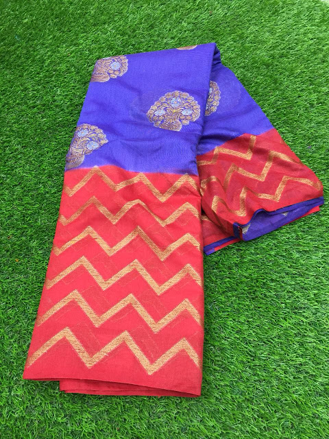  Kanchipuram  Handloom Korvai Silk Sarees