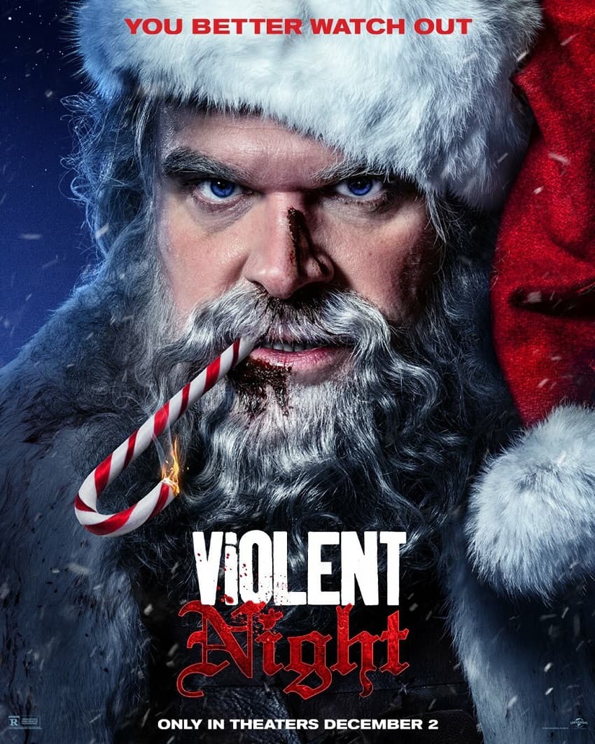 В трейлере боевика «Жестокая ночь» Санта-Клаус рвёт на части преступников - Постер