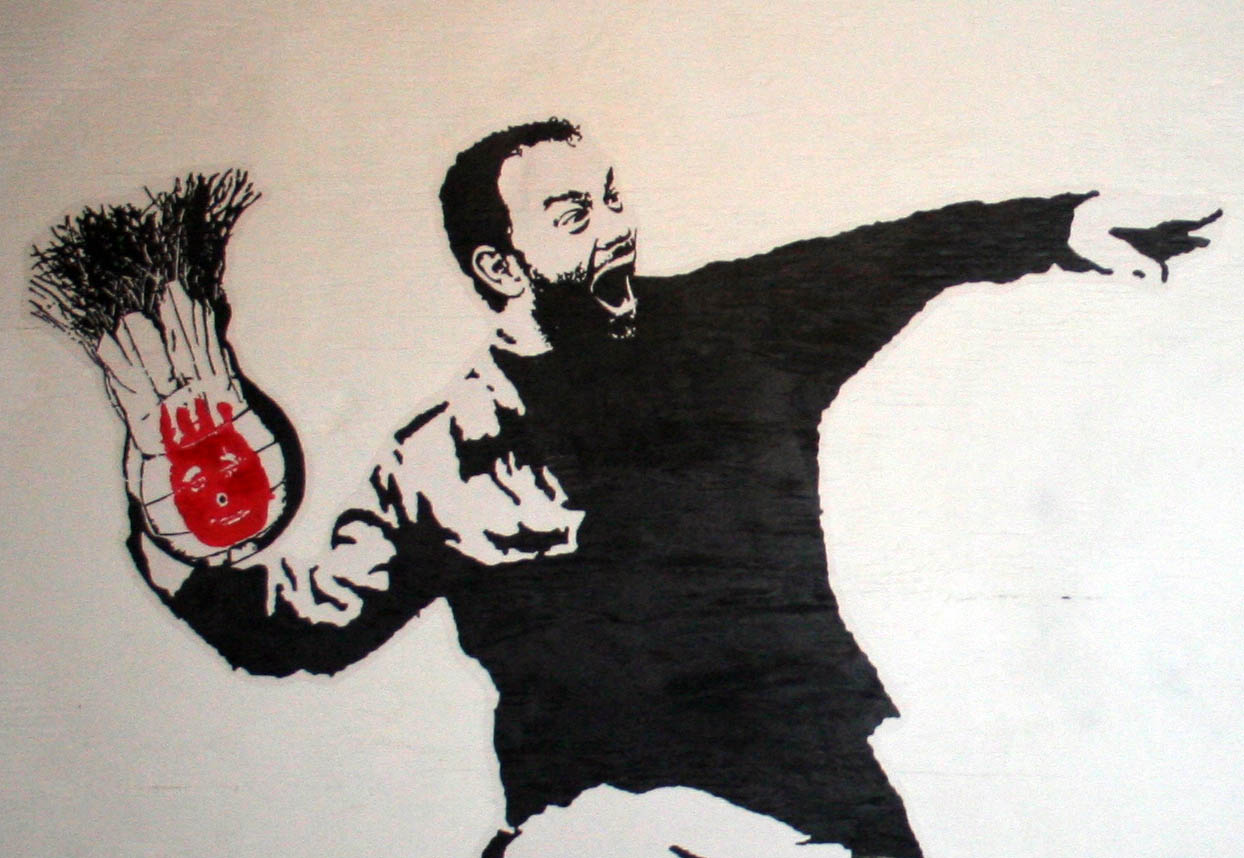 Mash Up of Banksy's Art and Academy Award Winner Tom Hanks = Hanksy.