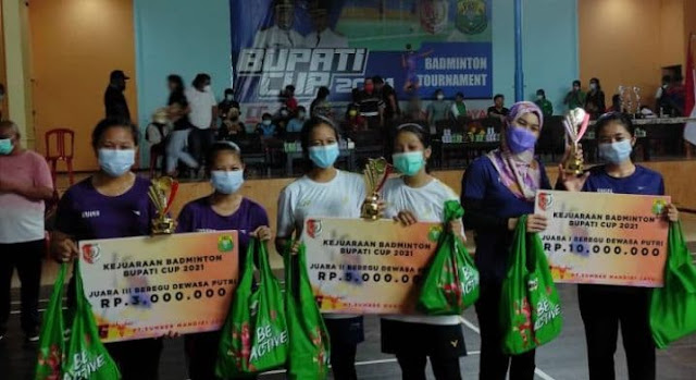 Polres Merauke Lakukan Pengamanan Pada Kejuaran Babminton Bupati Cup