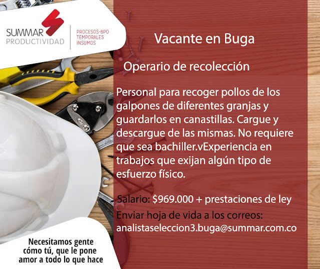 📂 Empleos en BUGA Hoy como  OPERARIO DE RECOLECCION 💼 |▷ #Cali #SiHayEmpleo #Empleo