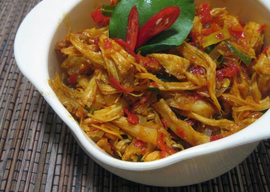  Resep  Masakan Indonesia Resep  Ayam  Suwir Pedas 