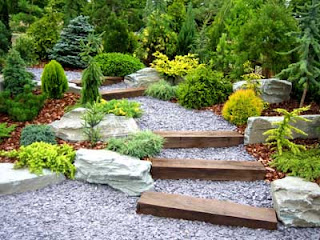 Stone for garden decoration