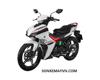 Bán Sơn xe máy YAMAHA EXCITER màu trắng