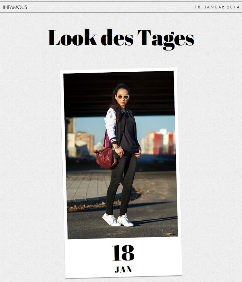 INFAMOUS MAGAZINE y WOWS de withorwithoutshoes en su seccion Look del Dia ENERO 2014