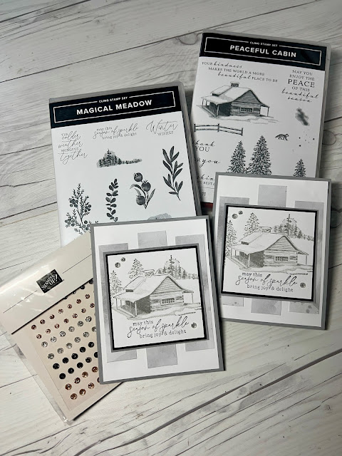 Stampin' Up! Stamp Set and accessories to create winter-themed card