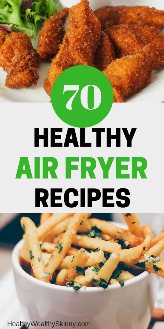 Air Fryer Recipes - Get 70 Healthy Air Fryer Recipes. These quick and easy recipes are designed to make breakfast, lunch and dinner meals healthy and fast for your family. #airfryer #recipes #foodanddrink #HWS #healthywealthyskinny