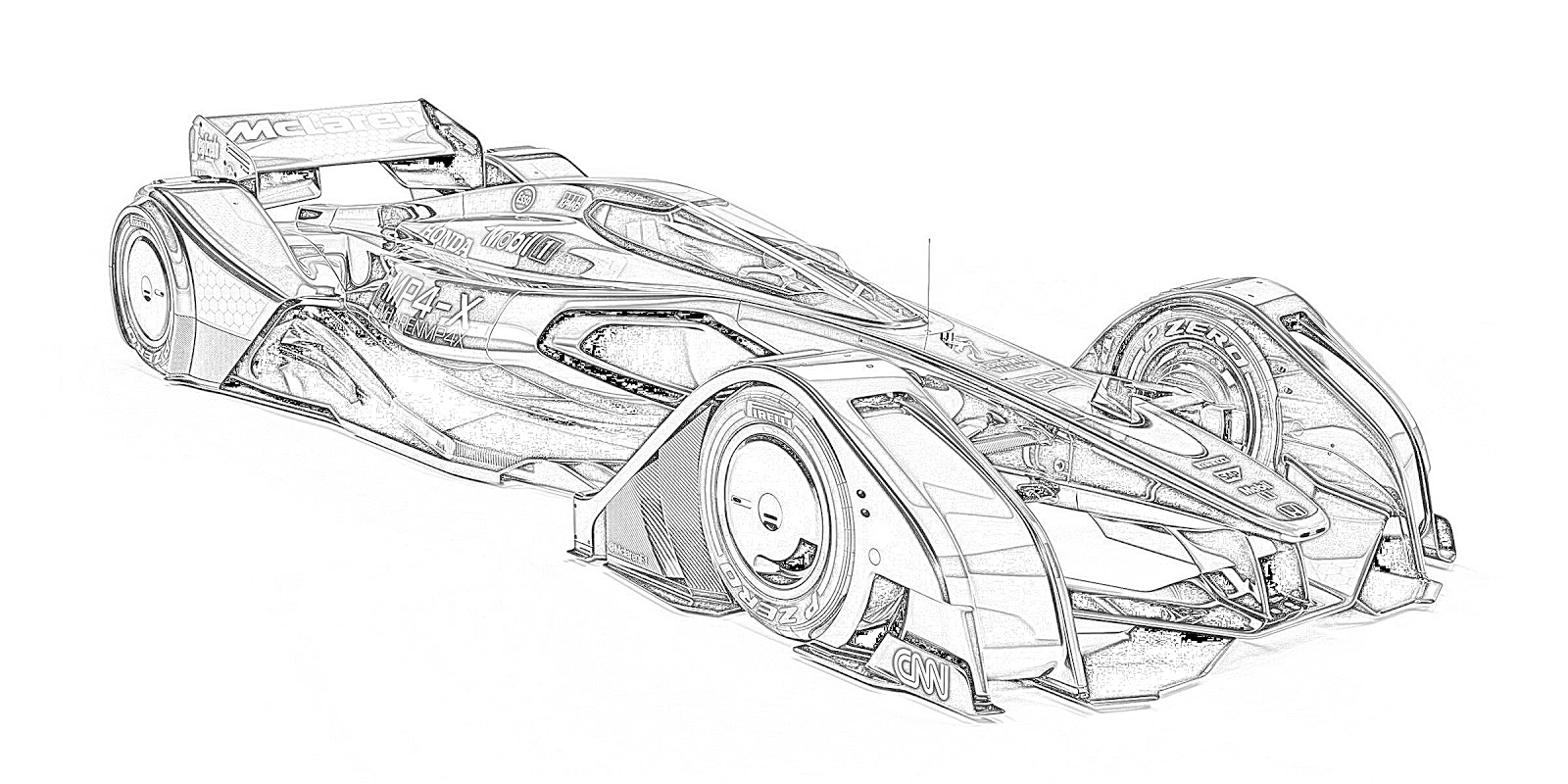 Coloring Pages: Racecars Coloring Pages