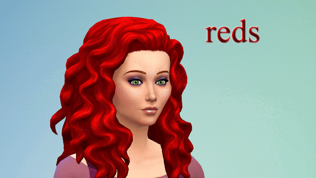 Sims 4 CC Red Hair
