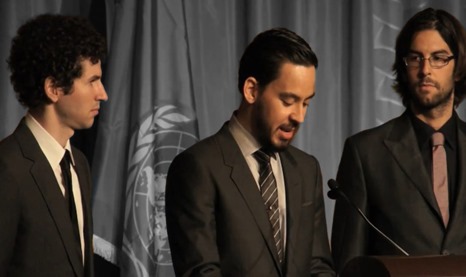 Linkin Park Accepts UN Foundation 2011 Global Leadership Award