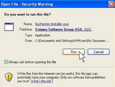 run SpyHunter-Installer.exe