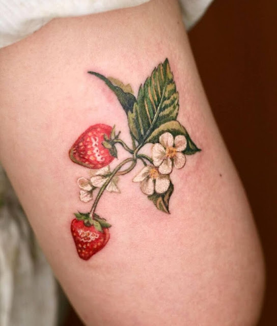 50 Ideias Incríveis de Tatuagens de Morango