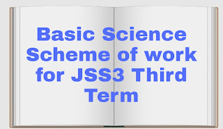 Basic Science Scheme of work for JSS3 Third Term