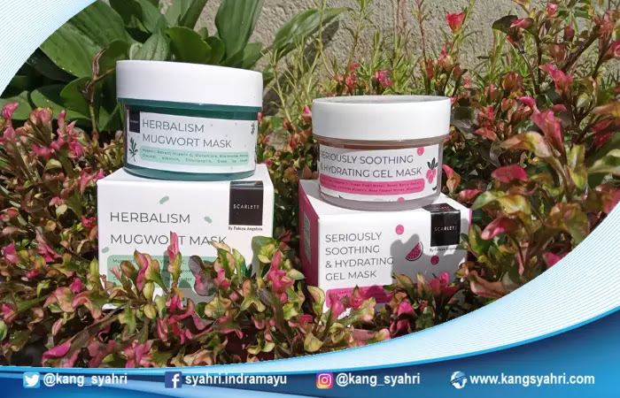 Wajah Awet Muda dengan Scarlett Herbalism Mugwort & Seriously Soothing Hydrating Gel Mask