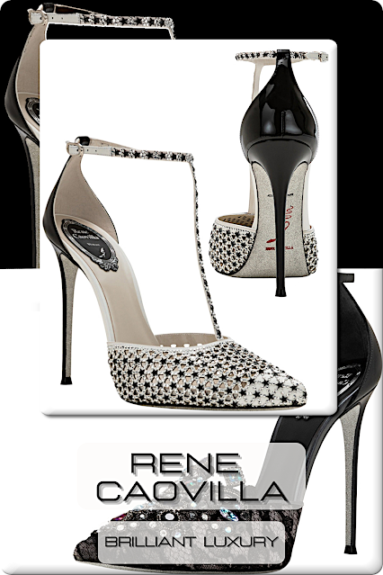 ♦Rene Caovilla Bejeweled Evening High Heels #renecaovilla #shoes #bejeweled #brilliantluxury