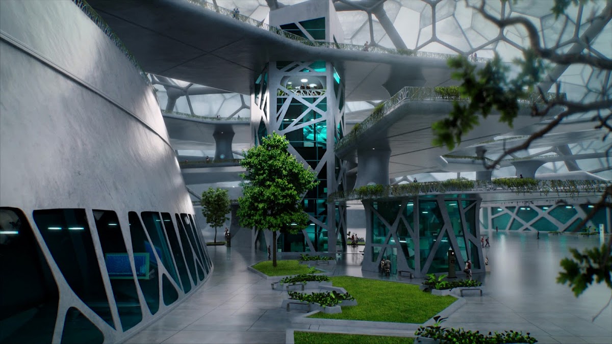 Administrative Plaza of Ceres in 'The Expanse' TV series